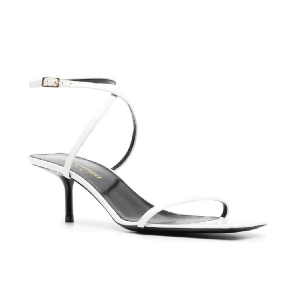 Saint Laurent Strappy Low Heel Sandal (size 38)